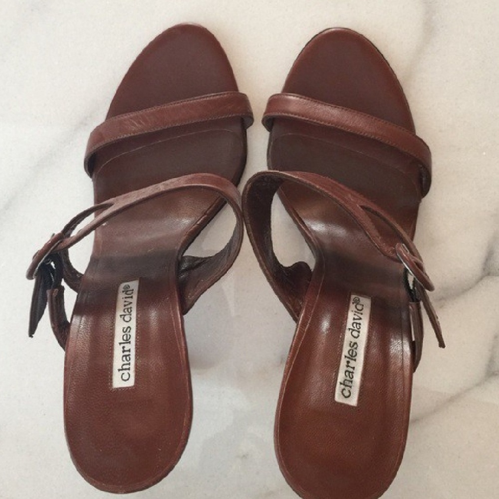 Charles David brown sandals
